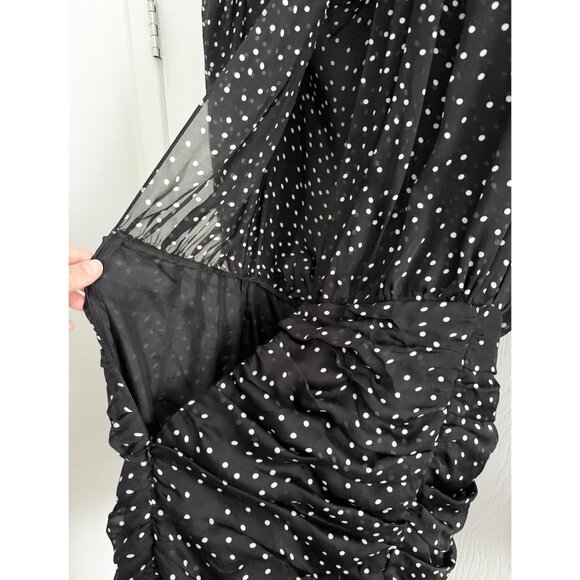 Magda Butrym "Barletta" Polka-Dot Silk Mini Dress, size 34 (fits size 0) - Picture 14 of 15